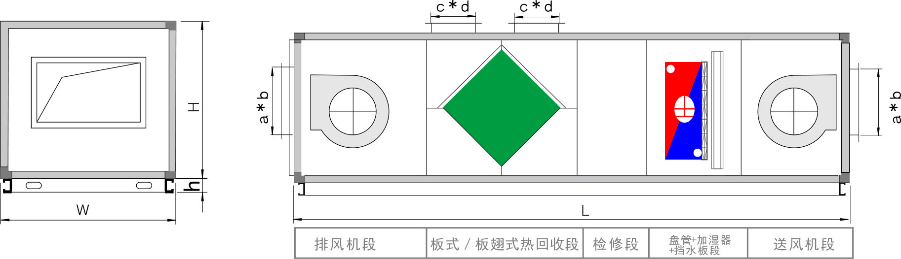寒亭板翅/板式组合形式三